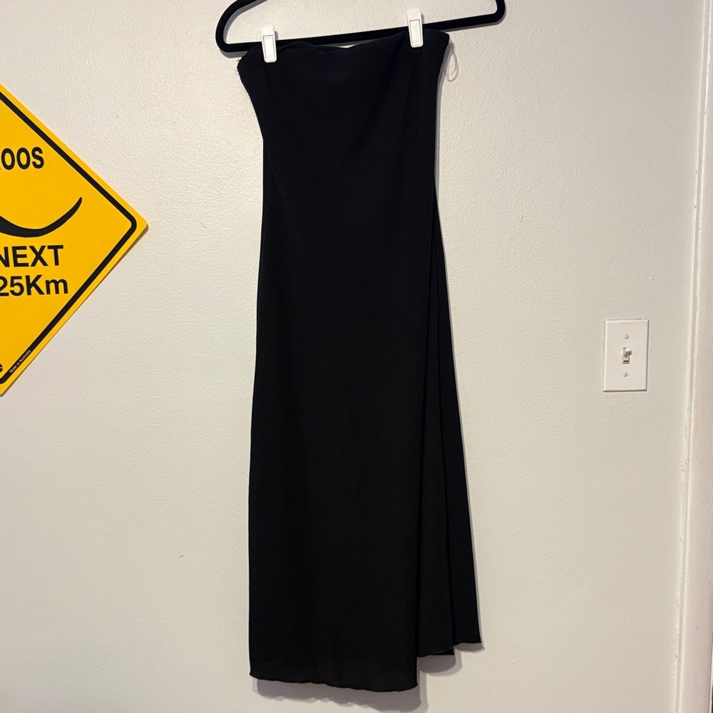 See You Monday Classic Black Strapless Dress